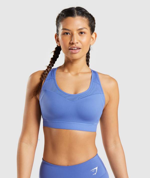Damske Športové Podprsenky Gymshark Open Back Modre | XH8942301